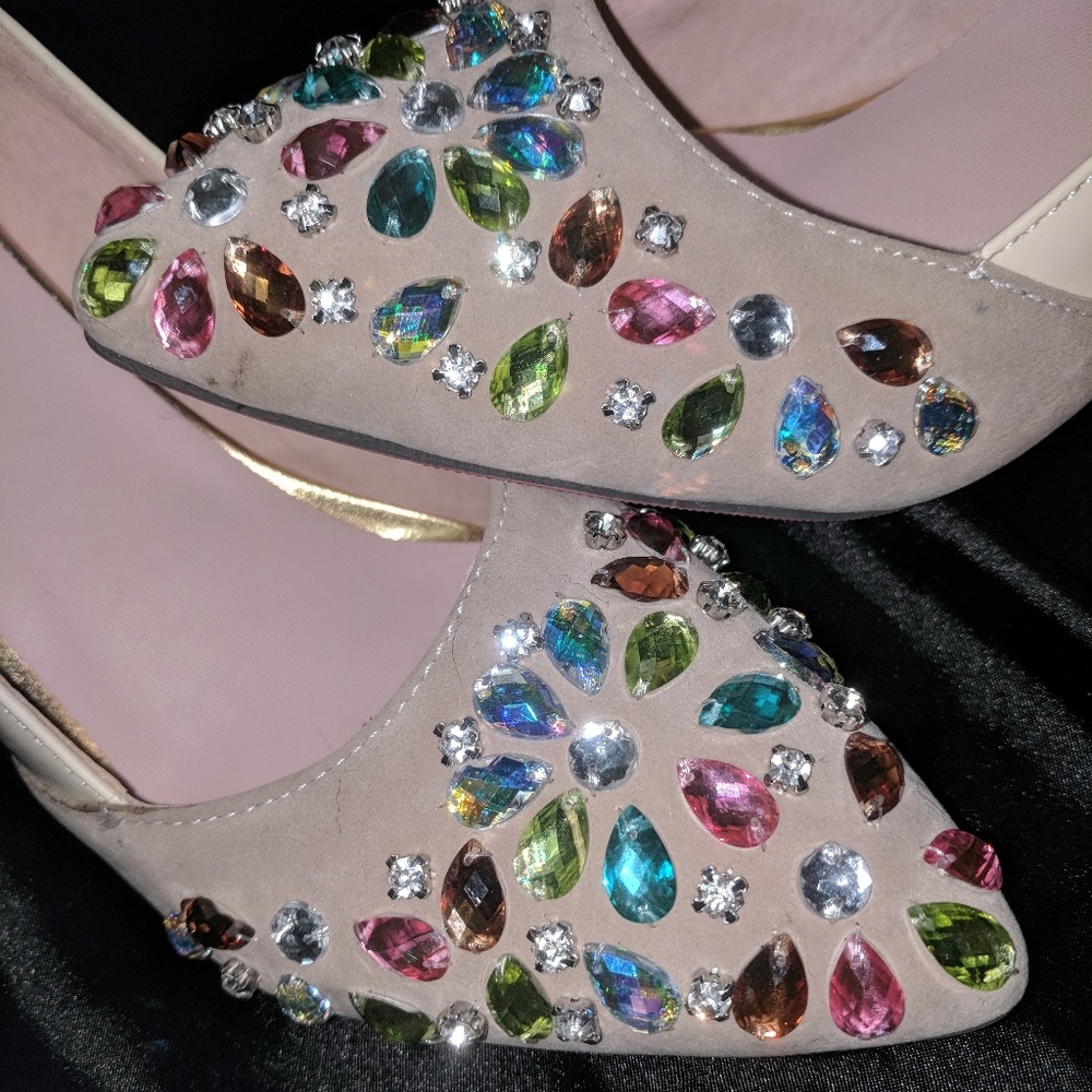 Mosiac Royal Suede Sandals